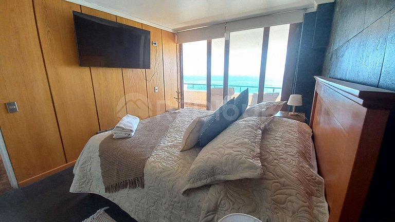 Rbk° Depto con vista insuperable al mar en Reñaca
