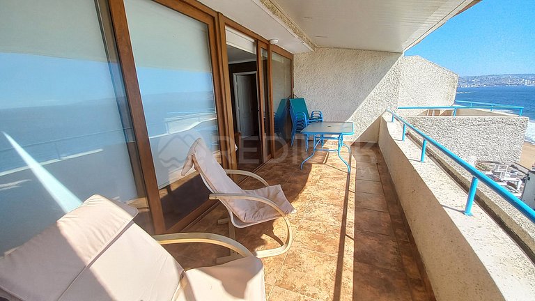 Rbk° Depto con vista insuperable al mar en Reñaca