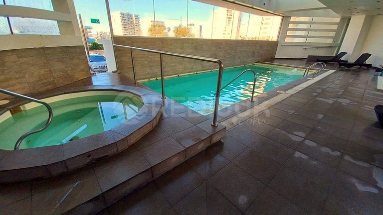 Cómodo depto con piscina temperada