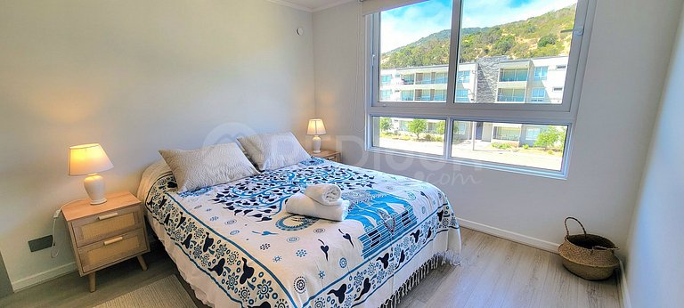 Rbk° Depto en Papudo, nuevo en gran condominio