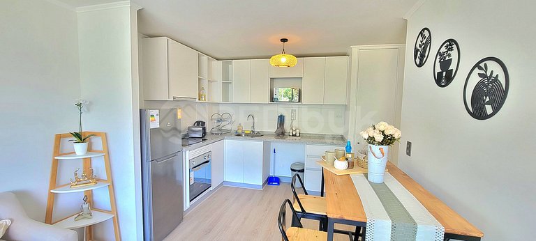 Rbk° Depto en Papudo, nuevo en gran condominio