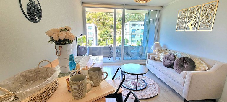 Rbk° Depto en Papudo, nuevo en gran condominio