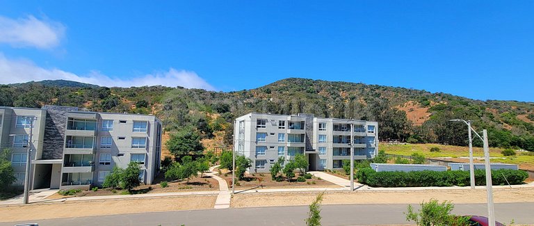 Rbk° Depto en Papudo, nuevo en gran condominio