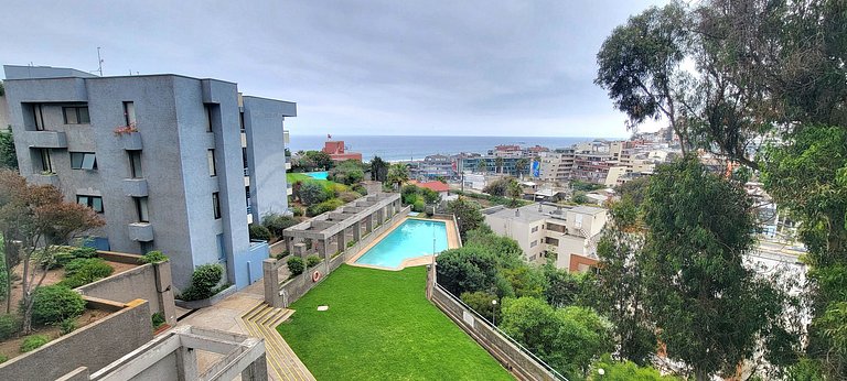 Departamento recién remodelado acceso a Reñaca