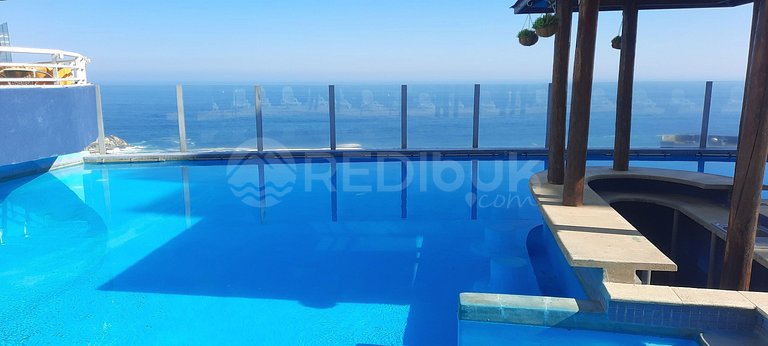 Recently remodeled apartment in Reñaca with ocean views