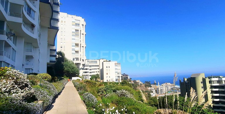 Recently remodeled apartment in Reñaca with ocean views