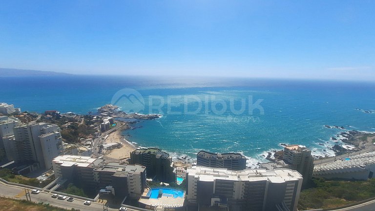 Recently remodeled apartment in Reñaca with ocean views