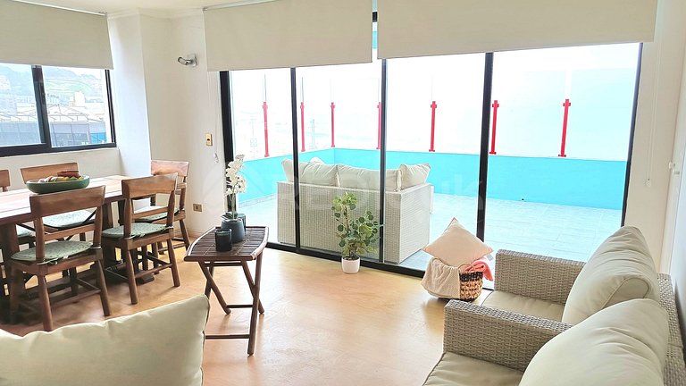 Rbk° Gran depto en Reñaca con parrilla