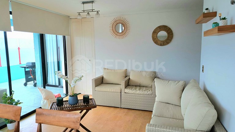 Rbk° Large apartment in Reñaca with a grill