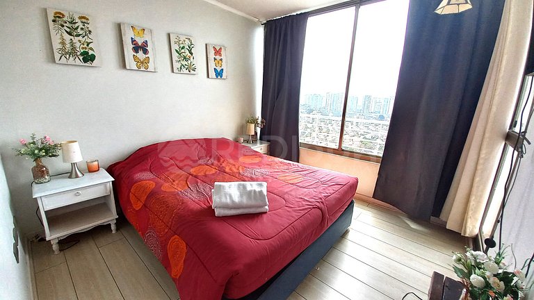 Apartment with a clear view of the sea in Concón.