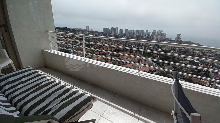 Apartment with a clear view of the sea in Concón.