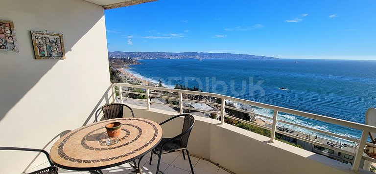 Rbk° Gran depto en Reñaca vista al mar