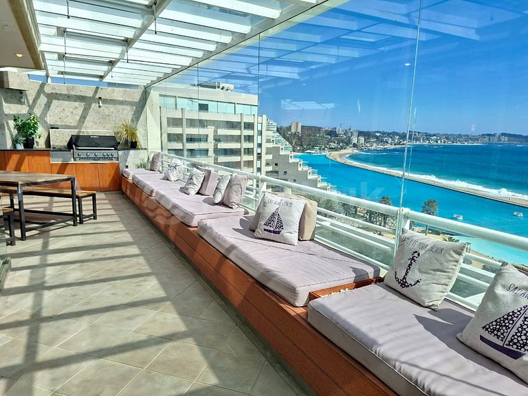 Depto 10 personas con Jacuzzi en San Alfonso