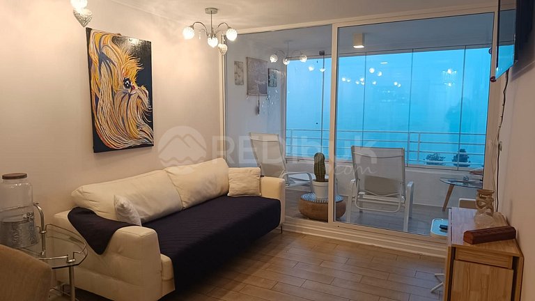 Rbk° Comodo depto con hermosa vista en Concón