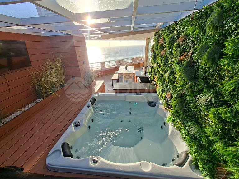 Depto 10 personas con Jacuzzi en San Alfonso
