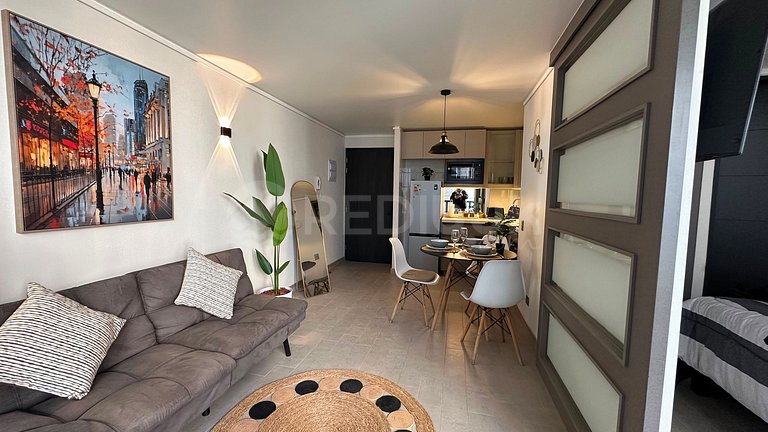 Rbk° Depto 1 dormitorio para 3 personas Stgo Centro