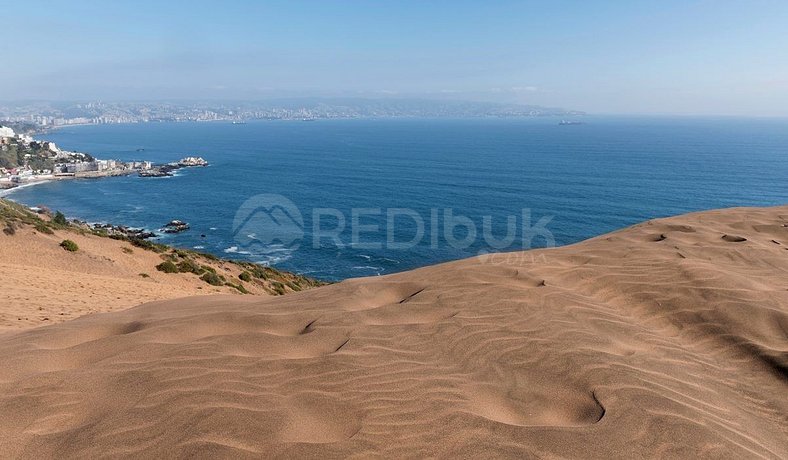 Increíble depto con vista al mar y dunas Concón.